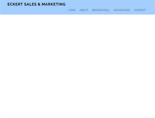 Tablet Screenshot of eckertsales.com